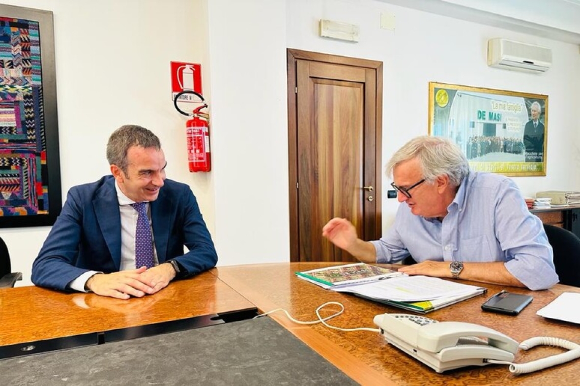 Il Presidente Occhiuto incontra il testimone di giustizia De Masi, 'lo ammiro'