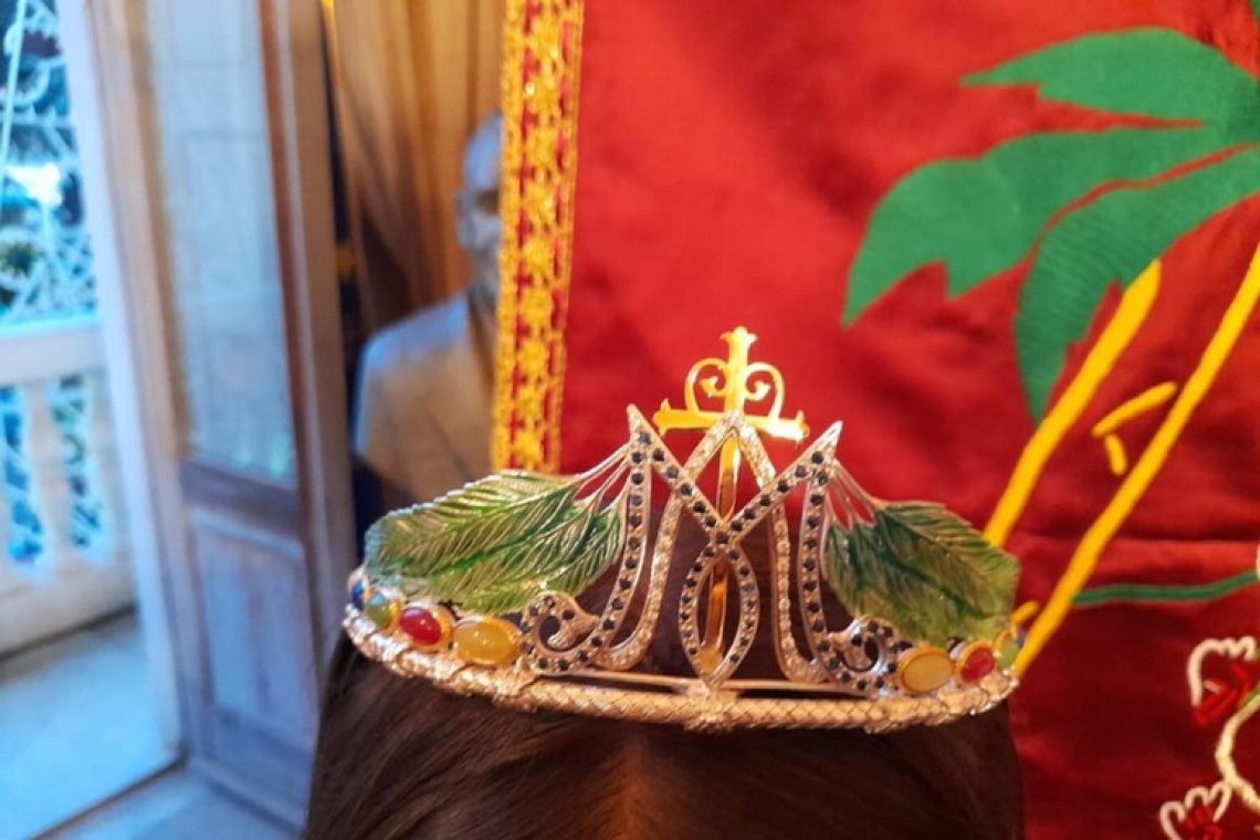 Gerardo Sacco ha donato la corona dell'Animella per la “Varia di Palmi”