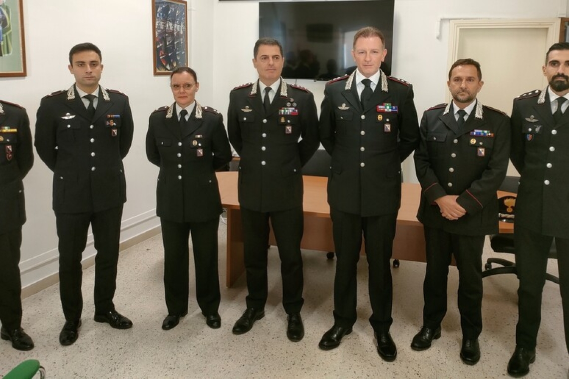 Nuovi comandanti dei Carabinieri in provincia di Potenza