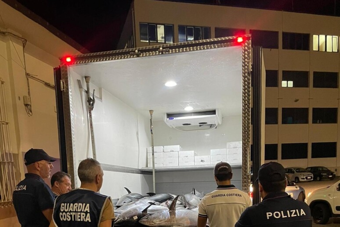 1.600 chili di prodotti ittici sequestrati nel reggino