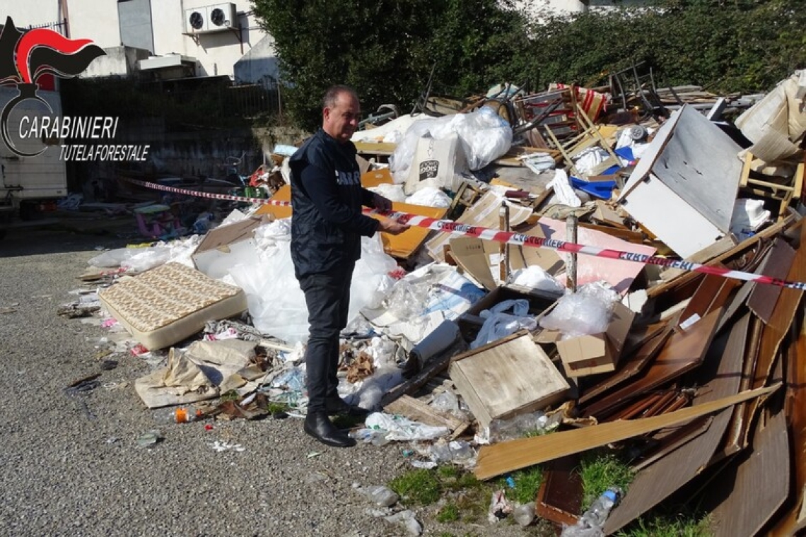 Sequestrata una discarica abusiva nel cosentino, una denuncia