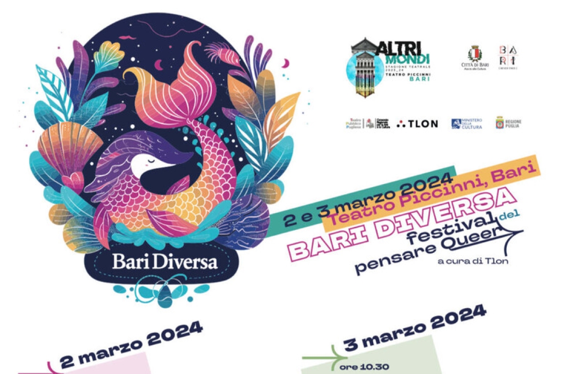 Nel week-end il Festival del Pensare Queer per una “Bari diversa”