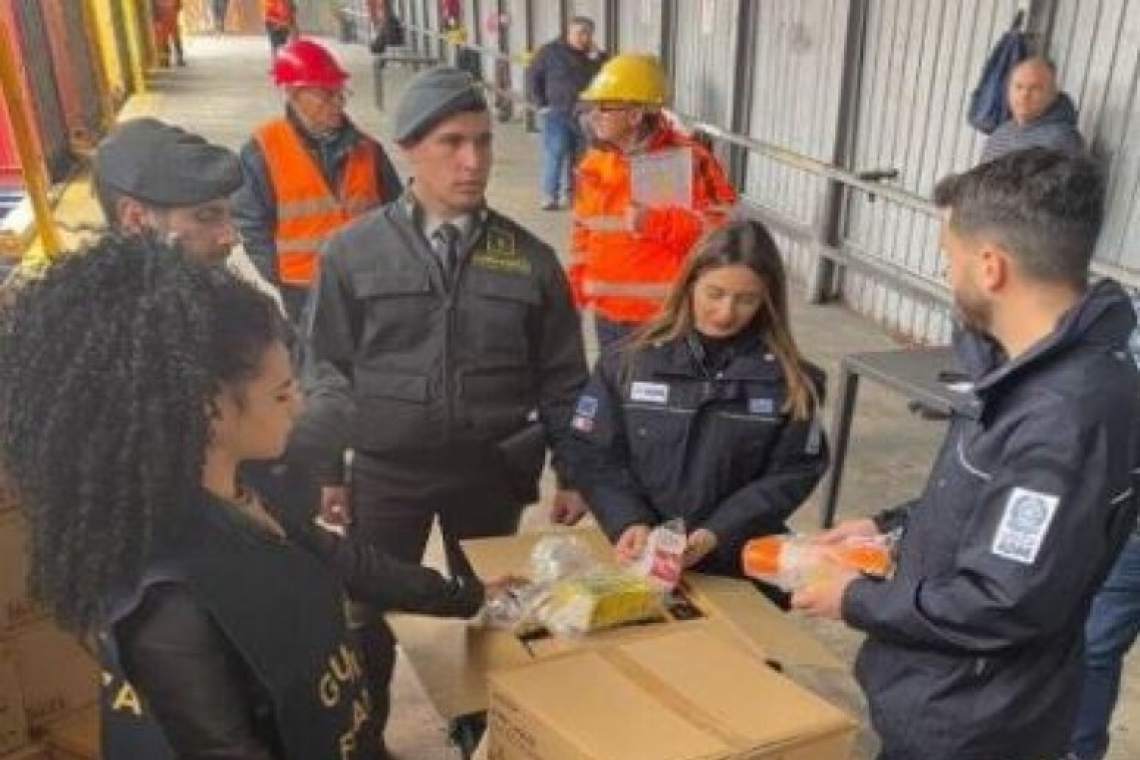 Sequestrati cosmetici cancerogeni e materiali tribali nel porto di Napoli