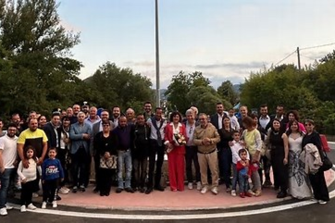 Inaugurata la rotatoria che collega i comuni del Mercure a Laino Borgo