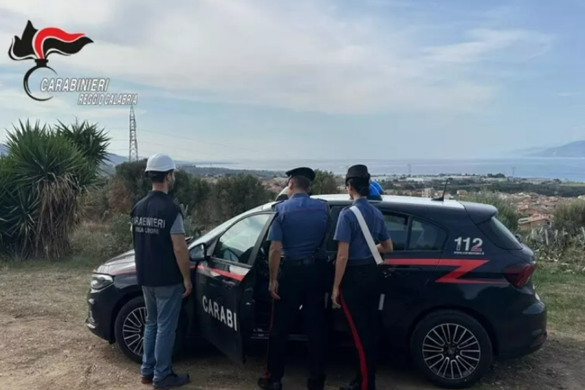 Campo Calabro: irregolarità sulla sicurezza in cantiere, sospesi i lavori